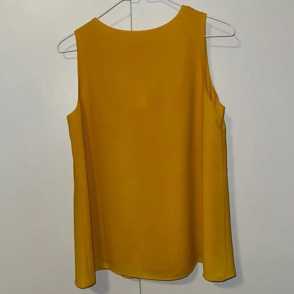 Cato Sleveless Blouse Top Golden Rod Yellow Women’s XS Extra Small - Picture 4 of 8